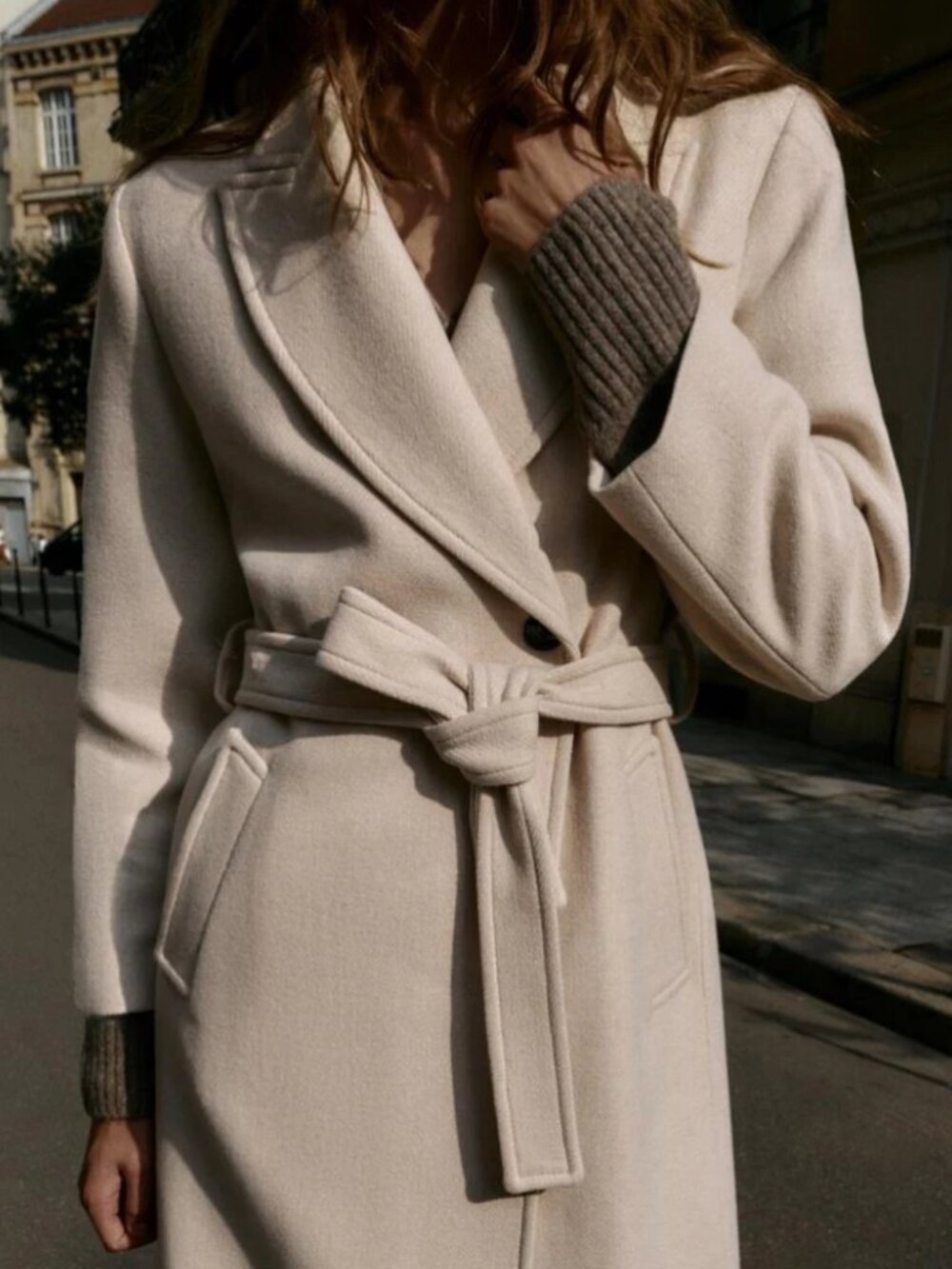 Zara LONG BELTED WOOL COAT 8471/175/710 Size XS BRAND NEW!